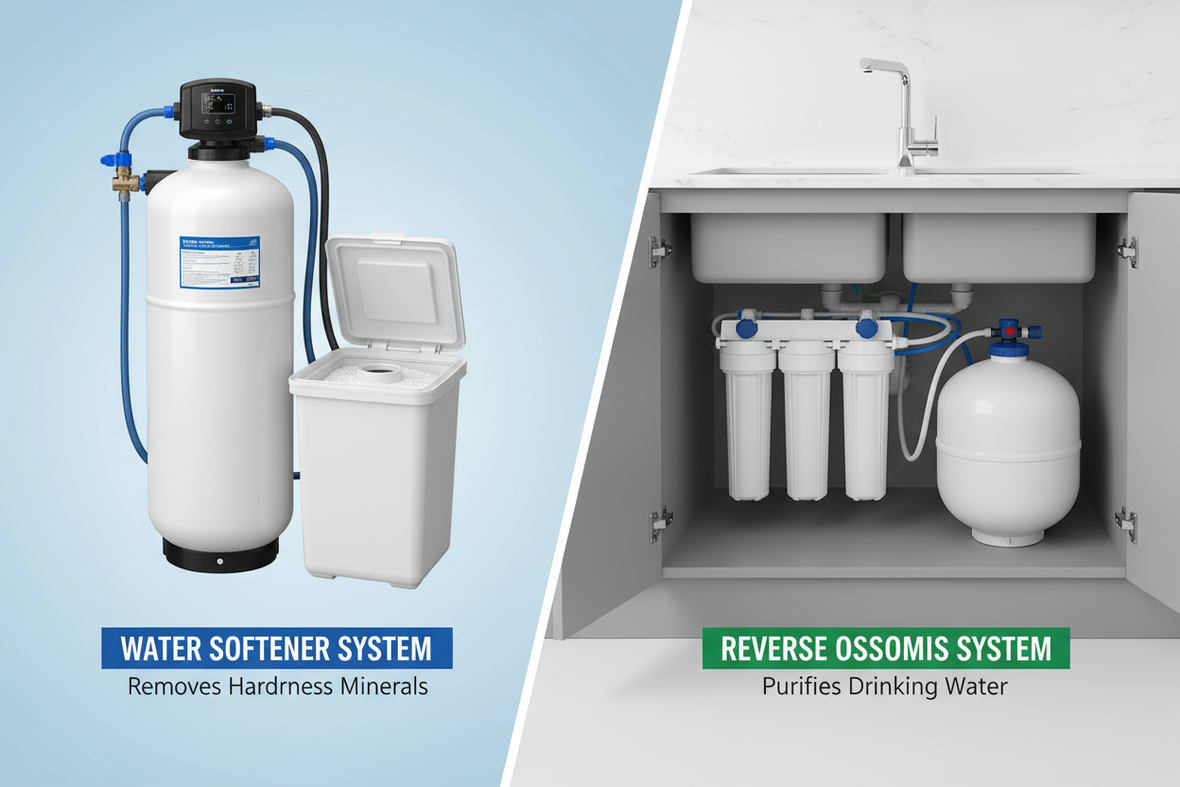 Confronto tra addolcitore d'acqua e sistema a osmosi inversa - differenze sistemi trattamento acqua