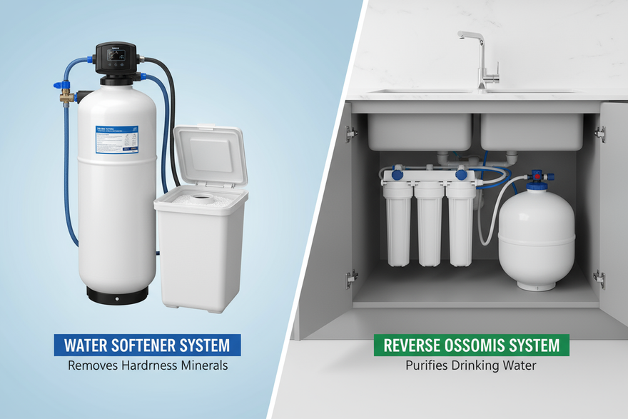 Confronto tra addolcitore d'acqua e sistema a osmosi inversa - differenze sistemi trattamento acqua
