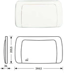 ITS Todini Placca Comando Incasso WC Hydrobox Mono Pulsante-2