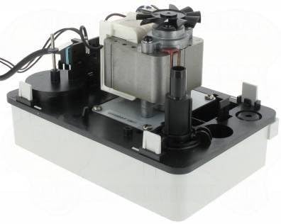 Pompa centrifuga Sauermann SI1805 dettaglio attacchi e componenti per condensa