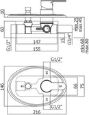 Paffoni Blu015 Miscelatore per Doccia o Vasca da Incasso con Deviatore-2
