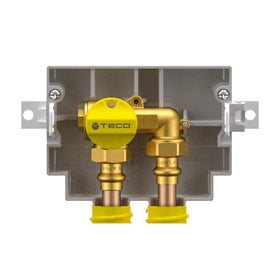 Rubinetto Intercettazione Gas Teco K2.1 da Incasso a U - Valvola Sicurezza Impianti