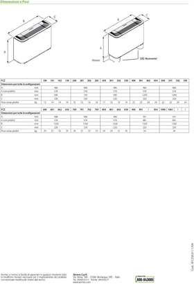 VENTILCONVETTORE FAN COIL AERMEC MODELLO FCZ ACT 200 CON COMANDO ELETTRONICO INCLUSO - 0