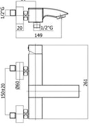 Paffoni Level LEC023CR – Miscelatore Vasca Esterno Cromato con Deviatore-2