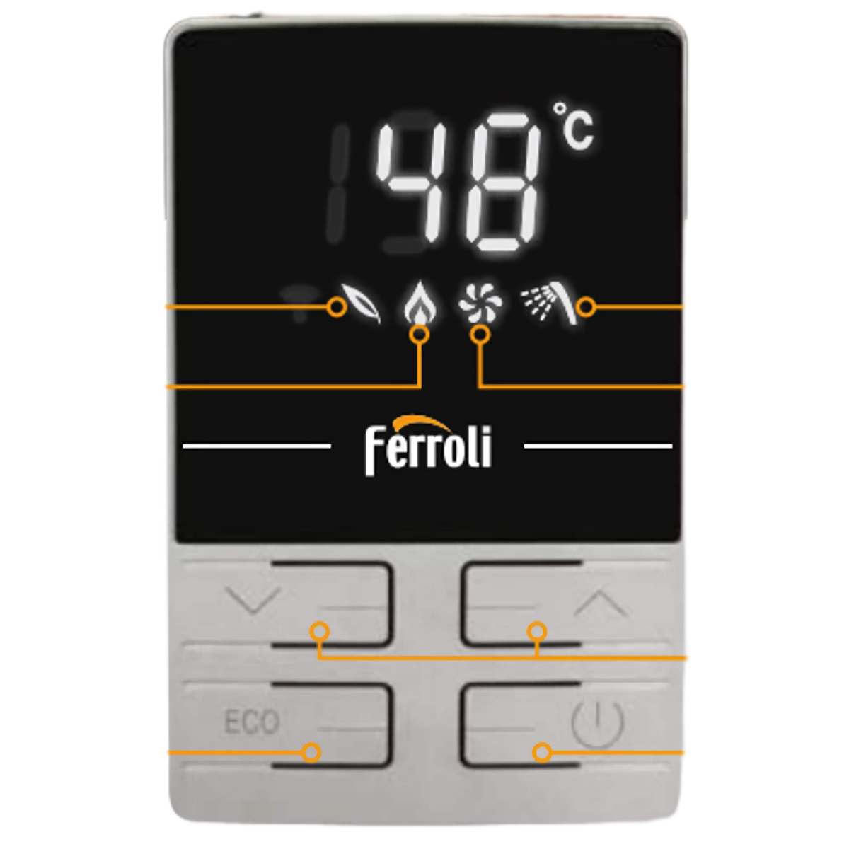 Scaldabagno Gas Ferroli Externo 11L Metano Camera Stagna Low NOx ...