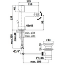 Paffoni Elle EL135CR – Miscelatore Bidet Cromato con Scarico 1" 1/4-4