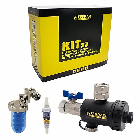 Kit Salva Caldaia Ferrari 3 in 1 – Defangatore, Dosatore e Neutralizzatore Condensa