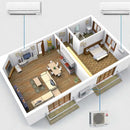 Kit Trial Split Mitsubishi Electric MXZ-3HA50VF + 3x MSZ-HR25 9000+9000+9000 BTU-6
