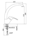 Paffoni Nettuno Due ND181CR – Miscelatore Lavello Canna Alta Orientabile-2