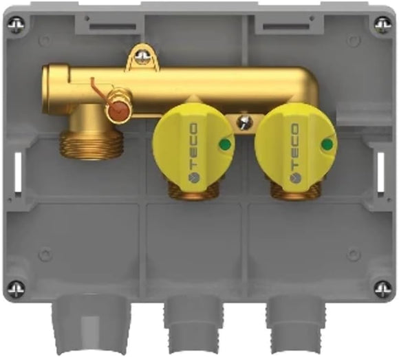 TECO Kit Collettore Gas K2.2 Multi Intercettazione 2 Vie TC 1" - 3/4" | Certificato DIN EN 331