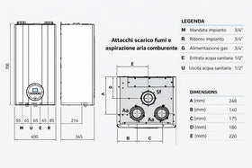 Sime UNIQA REVOLUTION 25 kW – Caldaia Metano Classe B Basso NOx Senza Intubamento - 0