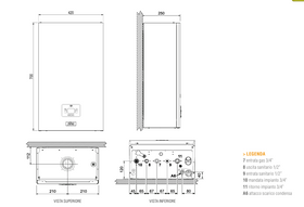 Caldaia a Condensazione Ferroli Bluehelix Theta 24 C Metano - Classe A - 0