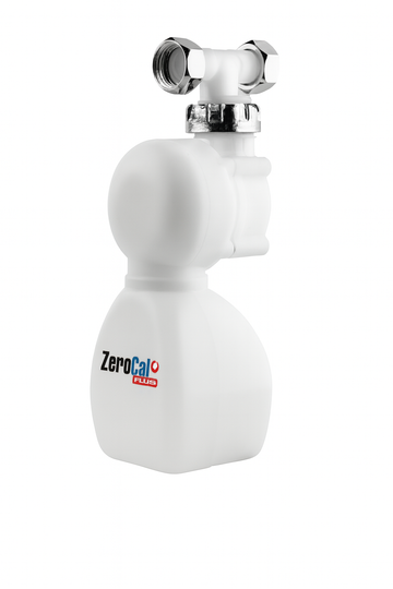 Dosatore anticalcare GEL Zerocal PRO con contenitore bianco per caldaie