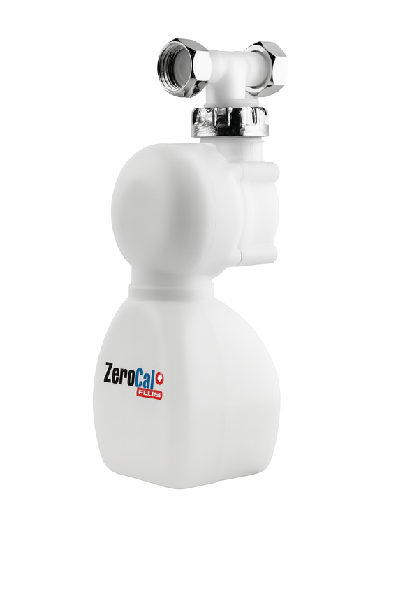 Dosatore anticalcare GEL Zerocal PRO con contenitore bianco per caldaie