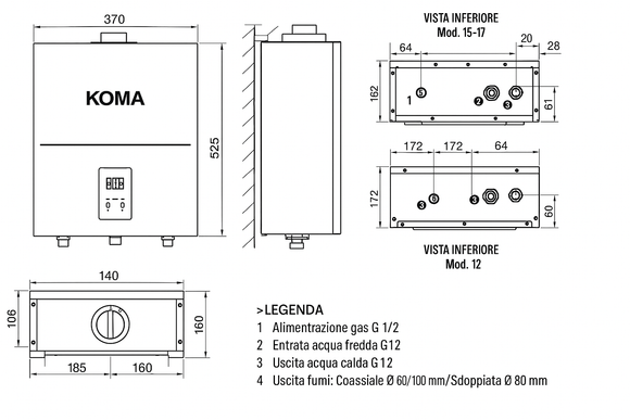 Disegno tecnico KOMA ottimizzato
