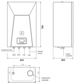 Disegno tecnico ottimizzato scaldabagno