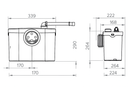SFA Sanitrit UP - Trituratore WC 400W | Scarico 4m Verticale / 100m Orizzontale-2