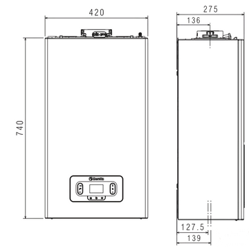 Caldaia Condensazione Beretta Mynute Evo X 35 C 35 kW Metano Classe A - 0