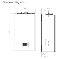 Caldaia Condensazione Beretta Ciao X 25 C 25 kW Classe A Metano Touchpad Inox - 0