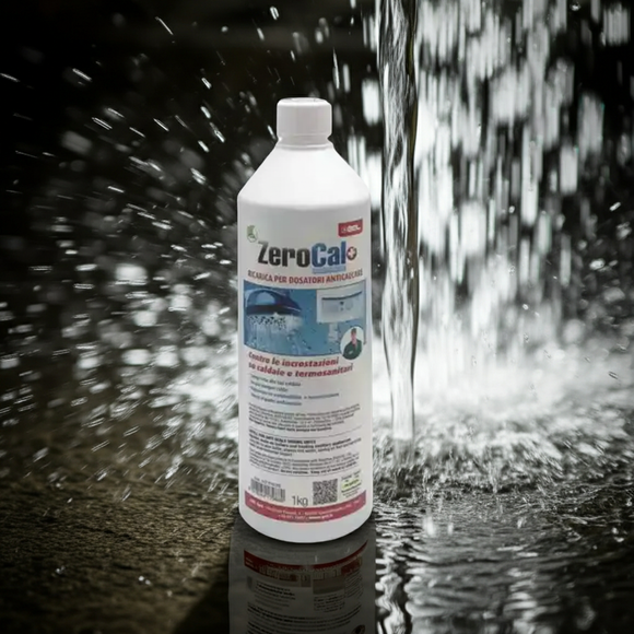 ZEROCAL RICARICA Gel Anticalcare 1000ml - Ricarica Dosatore Automatico Professionale