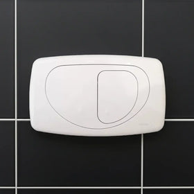 Placca Comando ITS Todini Hidrobox Dual Evolution 14.15E Bianco - Doppio Scarico WC Risparmio Idrico - 0