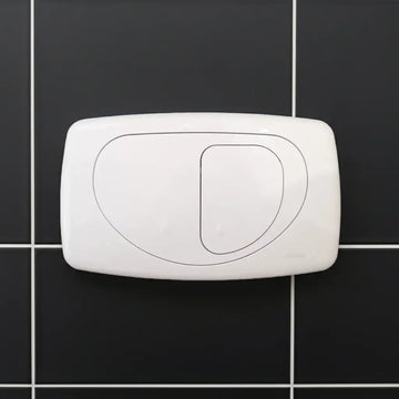 Placca Comando ITS Todini Hidrobox Dual Evolution 14.15E Bianco - Doppio Scarico WC Risparmio Idrico - 0