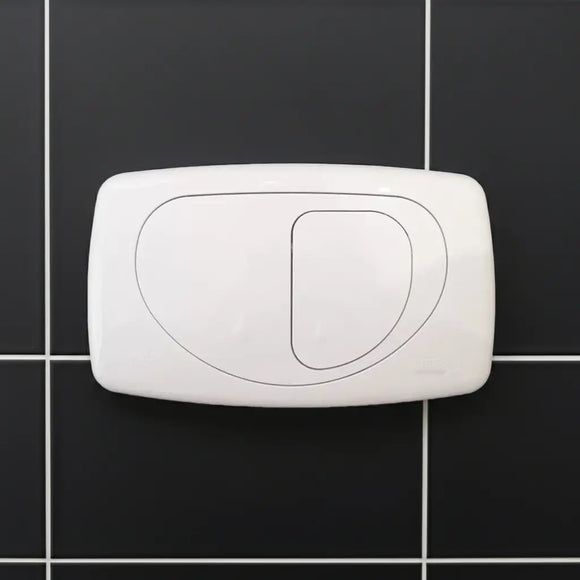 Placca Comando ITS Todini Hidrobox Dual Evolution 14.15E Bianco - Doppio Scarico WC Risparmio Idrico