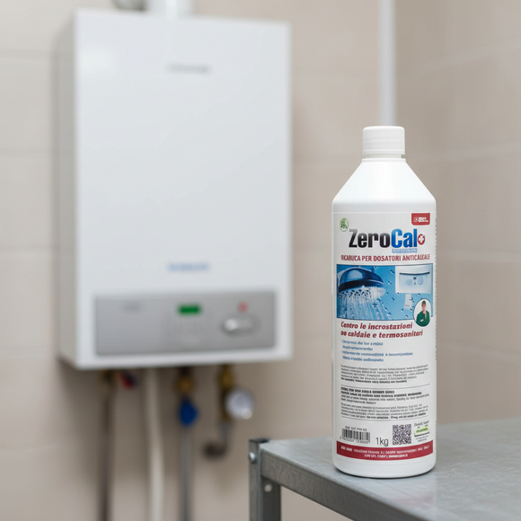 ZEROCAL RICARICA Gel Anticalcare 1000ml - Ricarica Dosatore Automatico Professionale