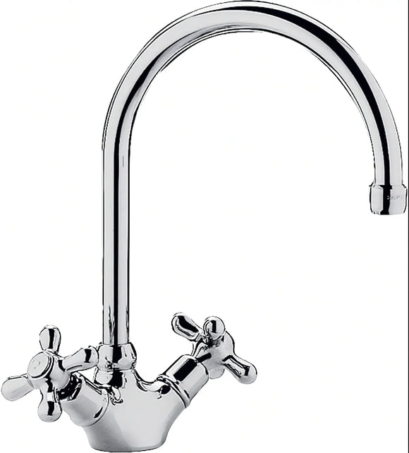 Paffoni Iris IRV180CR – Miscelatore Lavello Canna Alta a Ombrello Cromato