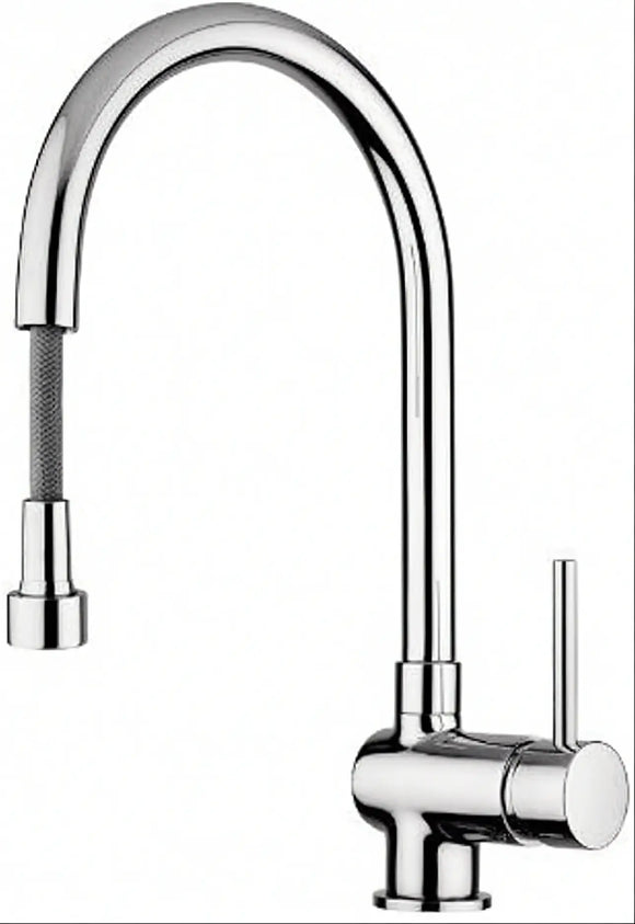 Paffoni Stick SK185CR – Miscelatore Cucina con Doccetta Estraibile Cromato