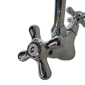 Paffoni-Miscelatore Monoforo Lavello Iris - Canna Alta a Ombrello in Ottone Cromato - 0