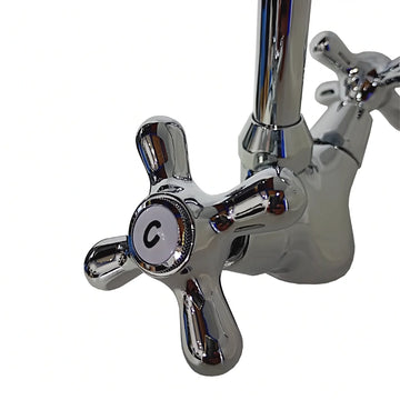 Paffoni-Miscelatore Monoforo Lavello Iris - Canna Alta a Ombrello in Ottone Cromato - 0