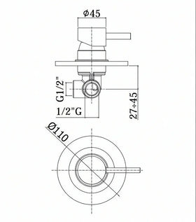 Paffoni-Miscelatore Doccia Incasso STICK SK010CR - Cromato - 0