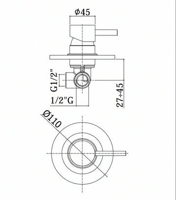 Paffoni-Miscelatore Doccia Incasso STICK SK010CR - Cromato - 0