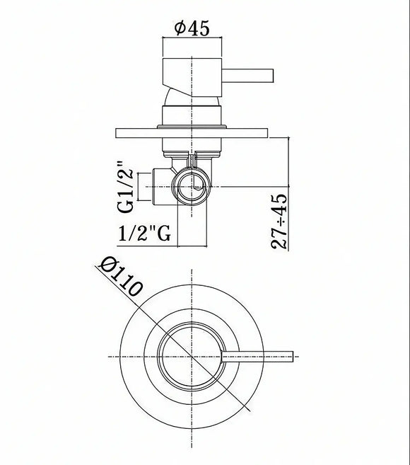 Paffoni Stick SK010CR – Miscelatore Doccia Incasso Cromato