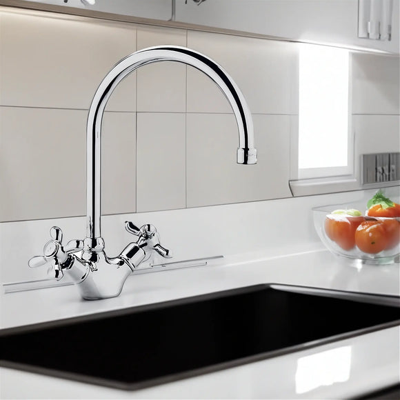 Paffoni Iris IRV180CR – Miscelatore Lavello Canna Alta a Ombrello Cromato