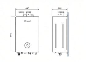 Caldaia Condensazione Rinnai Momiji 24 kW Metano Cronotermostato Wi-Fi Low NOx Classe A Profilo L - 0