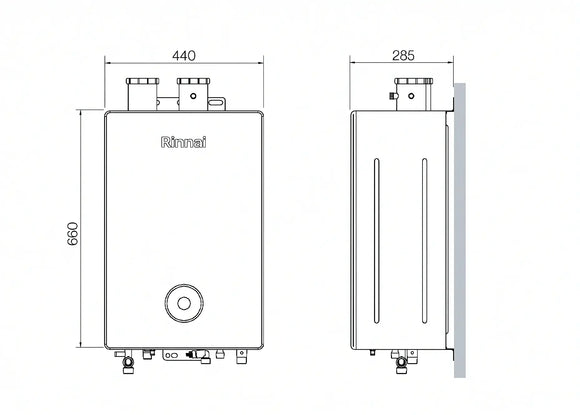 Caldaia Condensazione Rinnai Momiji 24 kW Metano Cronotermostato Wi-Fi Low NOx Classe A Profilo L