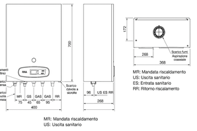 Schema tecnico dimensioni RINA Savio