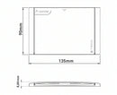 TECO K2 B01 – Placca di Copertura Rubinetto Gas da Incasso 135x90mm | Finitura Cromo-2