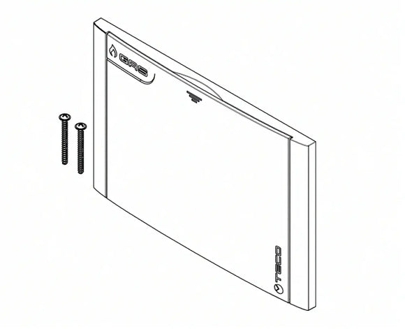TECO K2 B01 – Placca di Copertura Rubinetto Gas da Incasso 135x90mm | Finitura Cromo