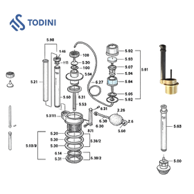 BATTERIA ITS 5.06 X UNIBOX - Meccanismo Scarico Universale Cassette WC Monoblocco - 0