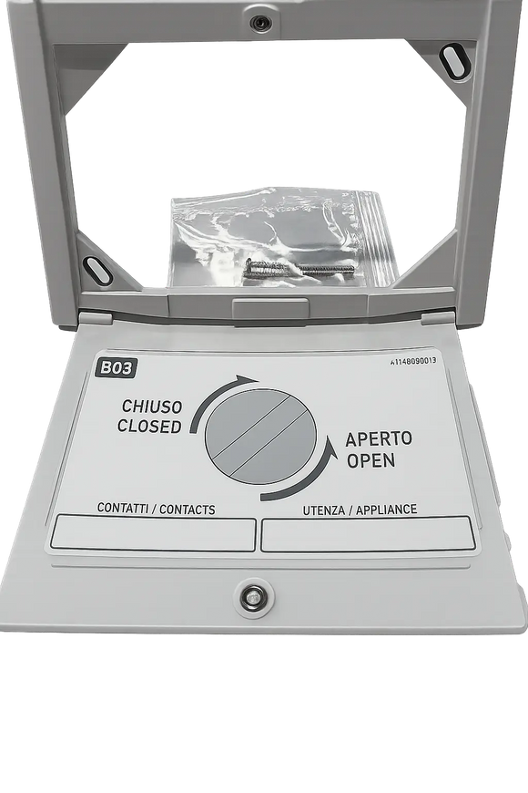 TECO K4 B03 – Placca di Copertura Collettori Sanitari da Incasso 135x90mm | Bianco