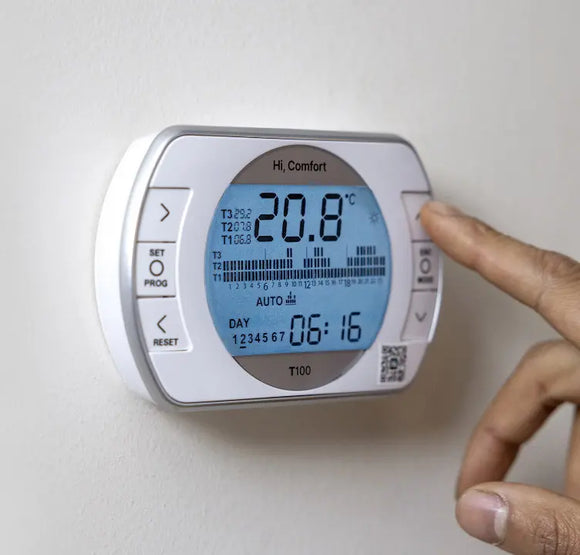 Cronotermostato HI comfort T100 - Programmazione Settimanale Display LCD | Codice 20193352